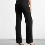 Mia - Straight Leg High-Waisted Pants in Black