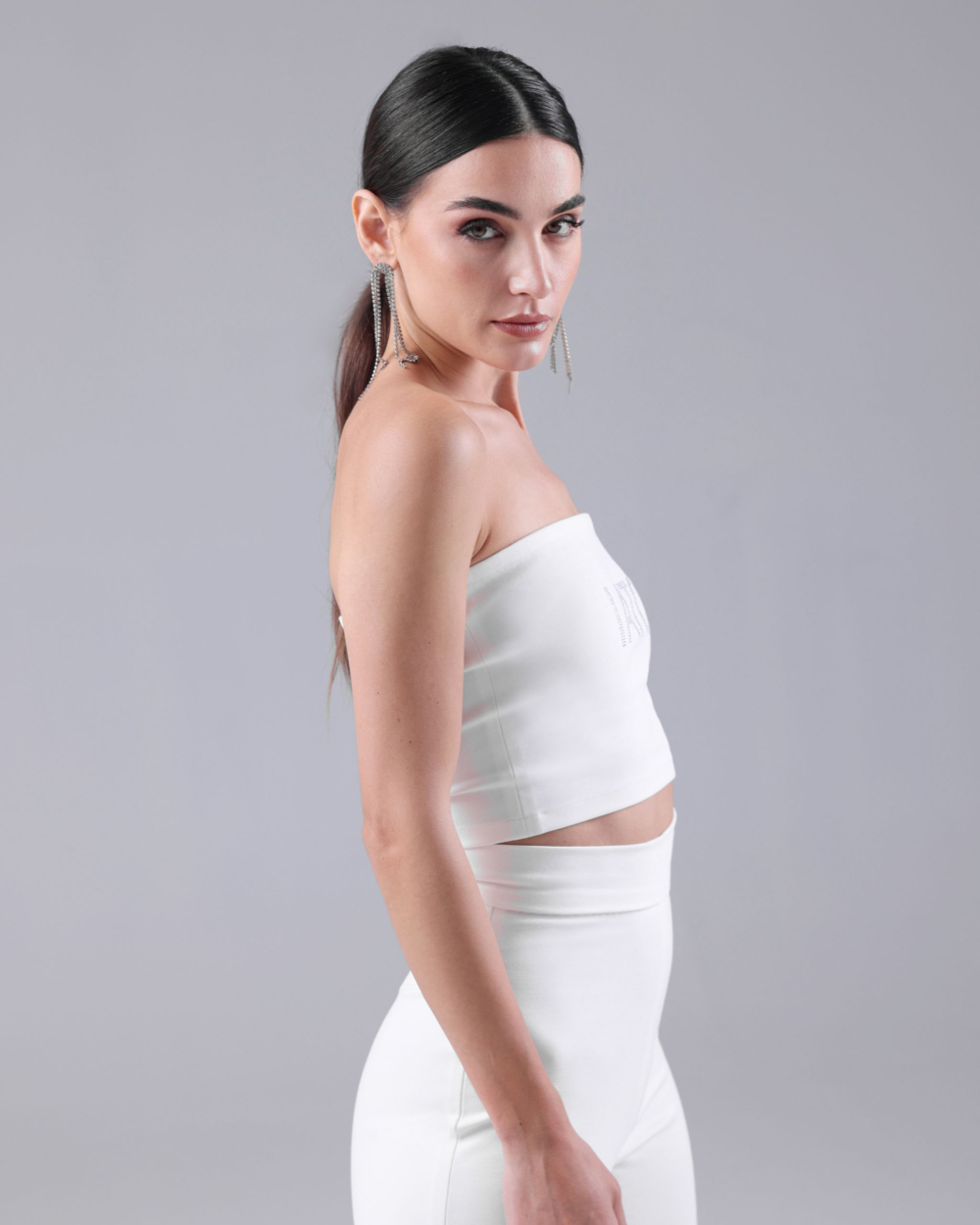 tope tubetop 白 Basic Cropped Tube Top | Windsor