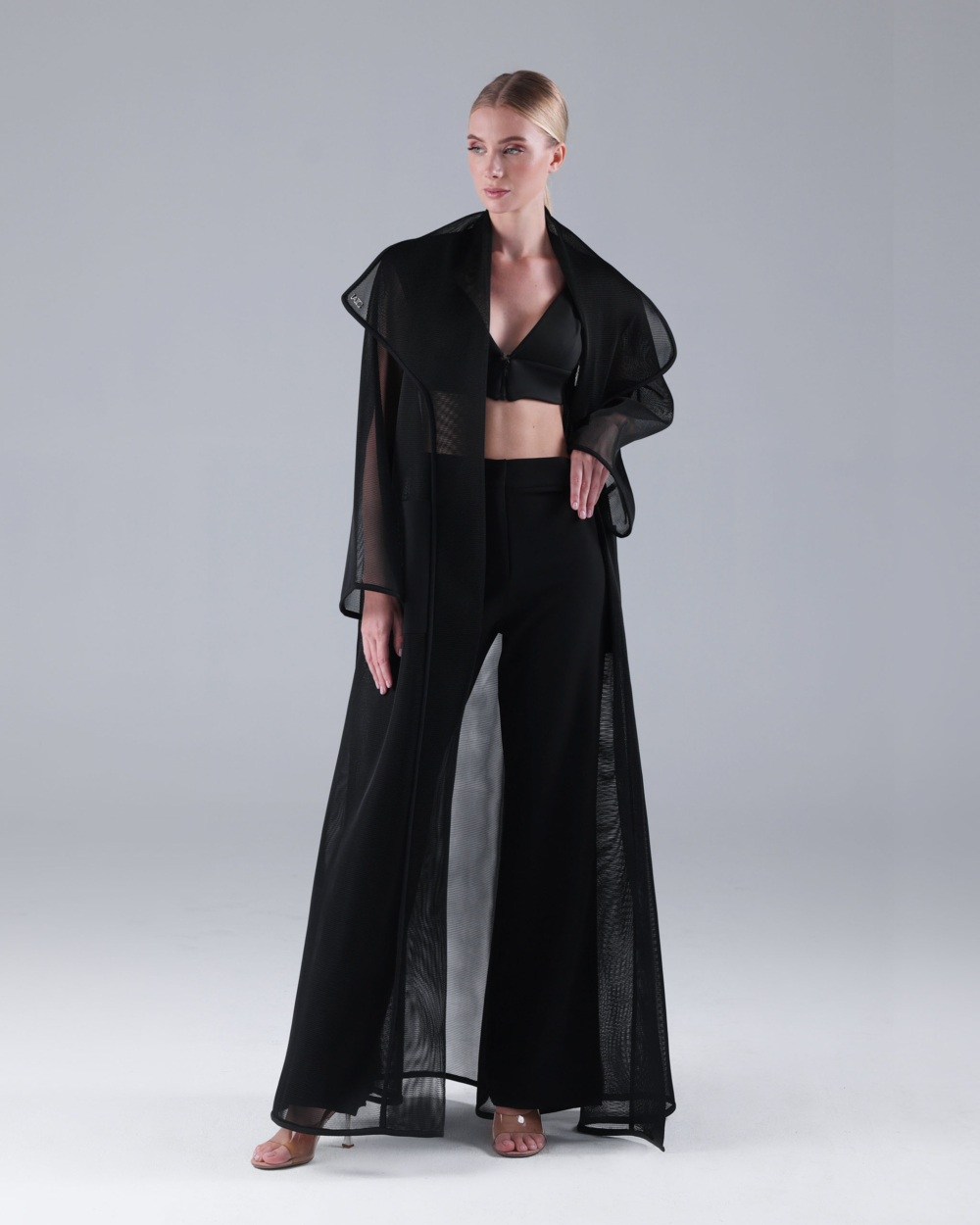 MESH TRENCH COAT